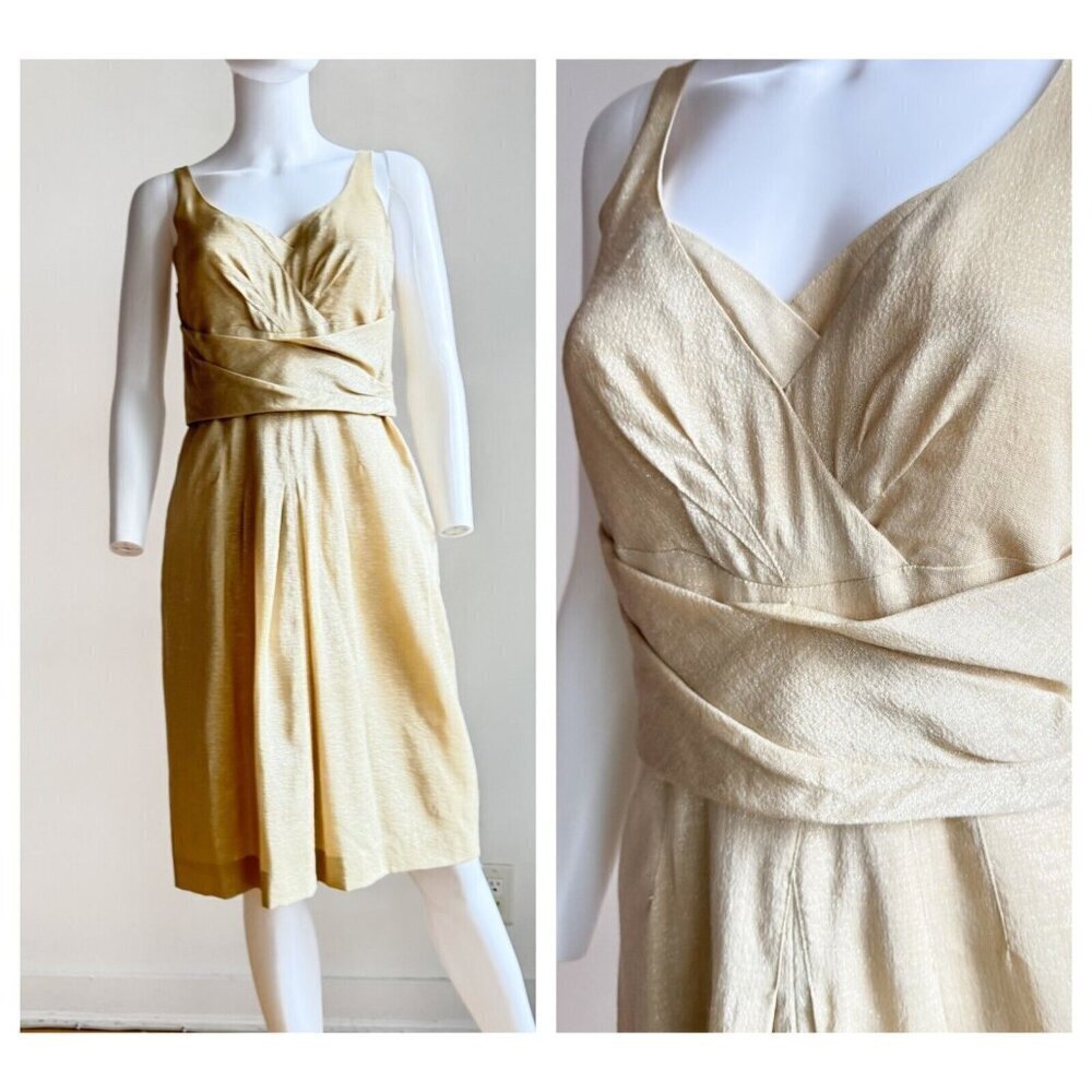 Moschino Light Nude Beige w Sparkle Cocktail Dress 10